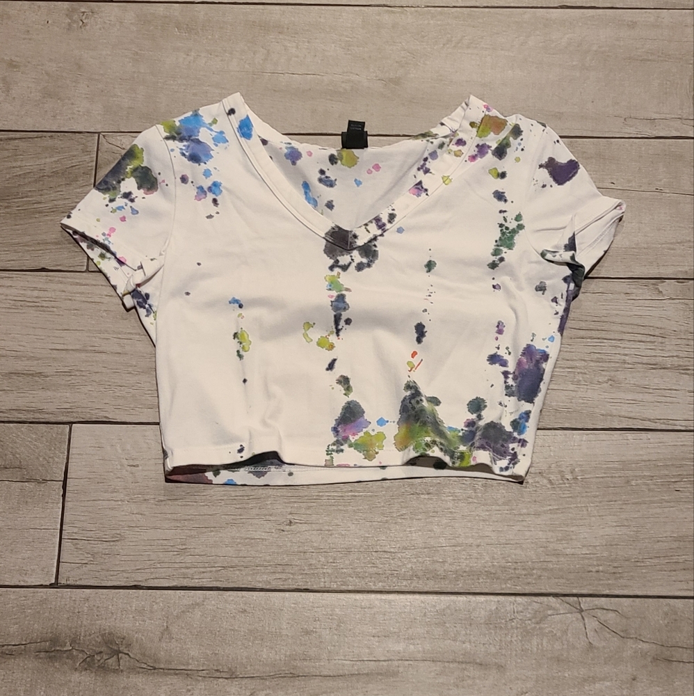 🍁 Womens handmade tie dye tee🧋
